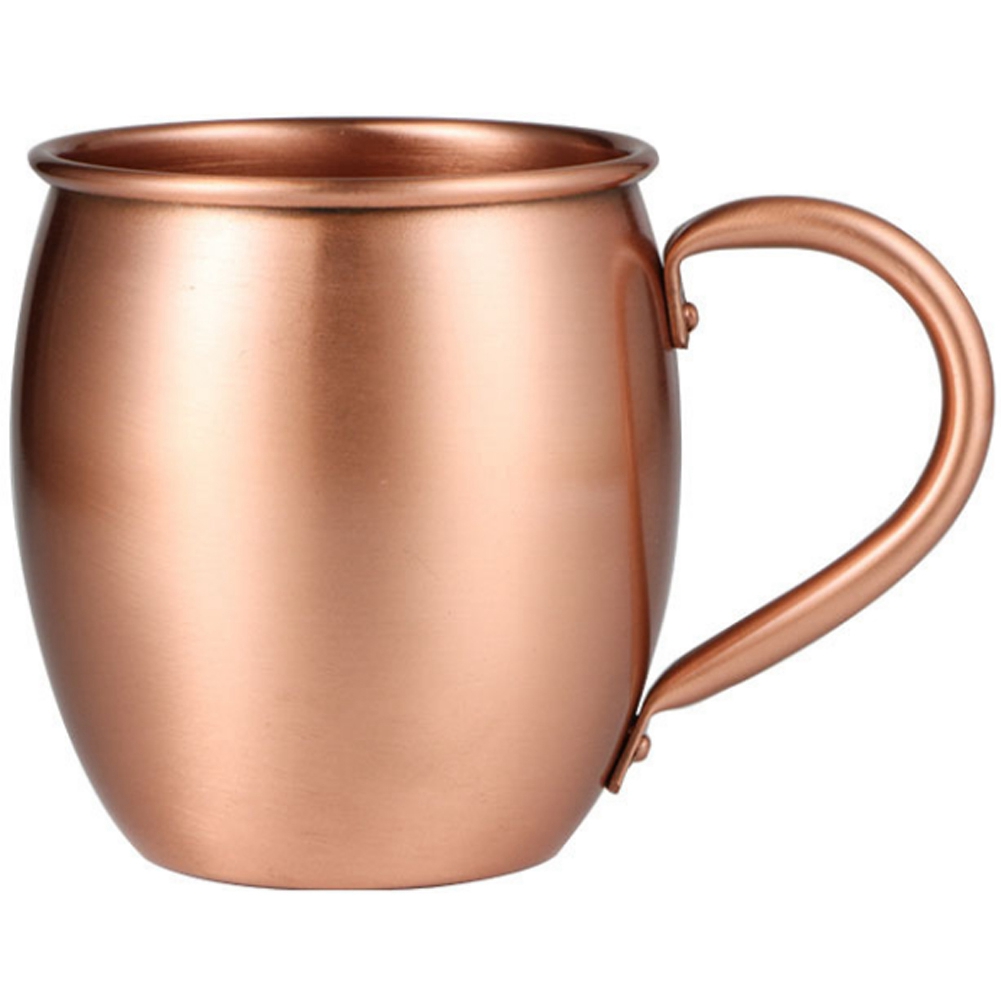 Mule Copper Mug - 冷たい飲み物用の純銅製マグカップ,ドラムカップ,カクテルカップ,レストランバー,500 ml, 100% 純粋,b