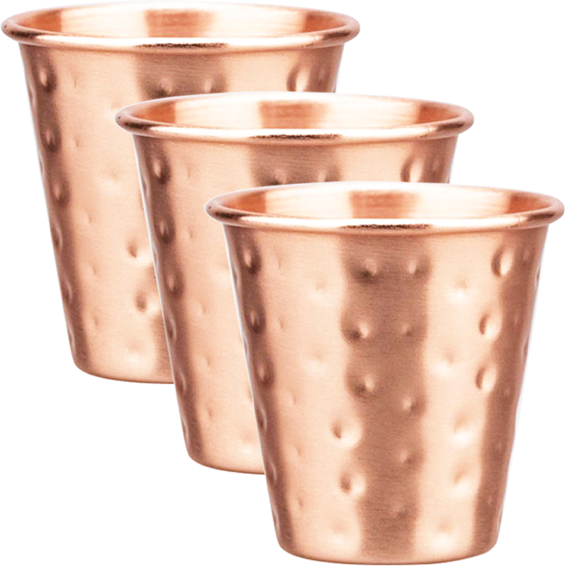 Mule Copper Mug - 3/4個入り 新品 60ml 100%銅製カップ ミニ純銅 モスクワミュール
