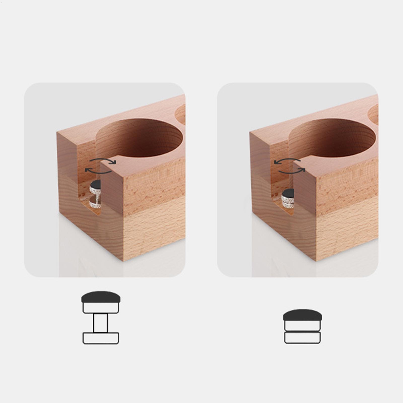 エスプレッソタンピングステーション 58mm 木製 天然木  - Home Bar And Counter のレビューと価格