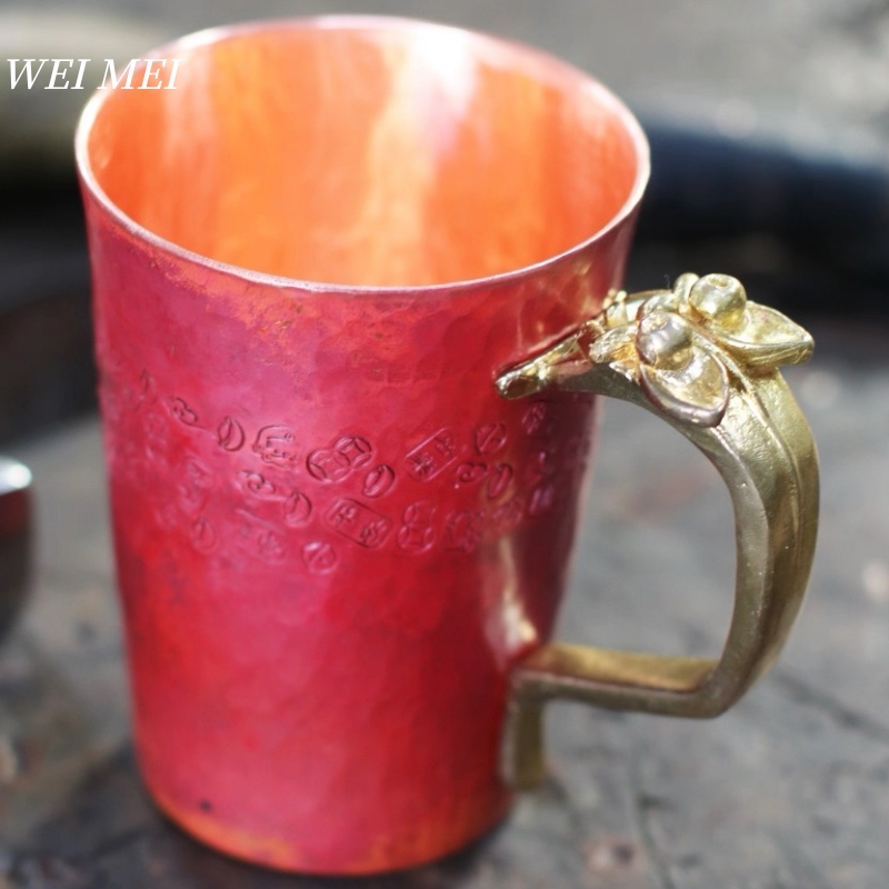 手作りのヴィンテージ銅製朝食コーヒーカップ、厚みのある耐熱モ - Mule Copper Mug のレビューと価格