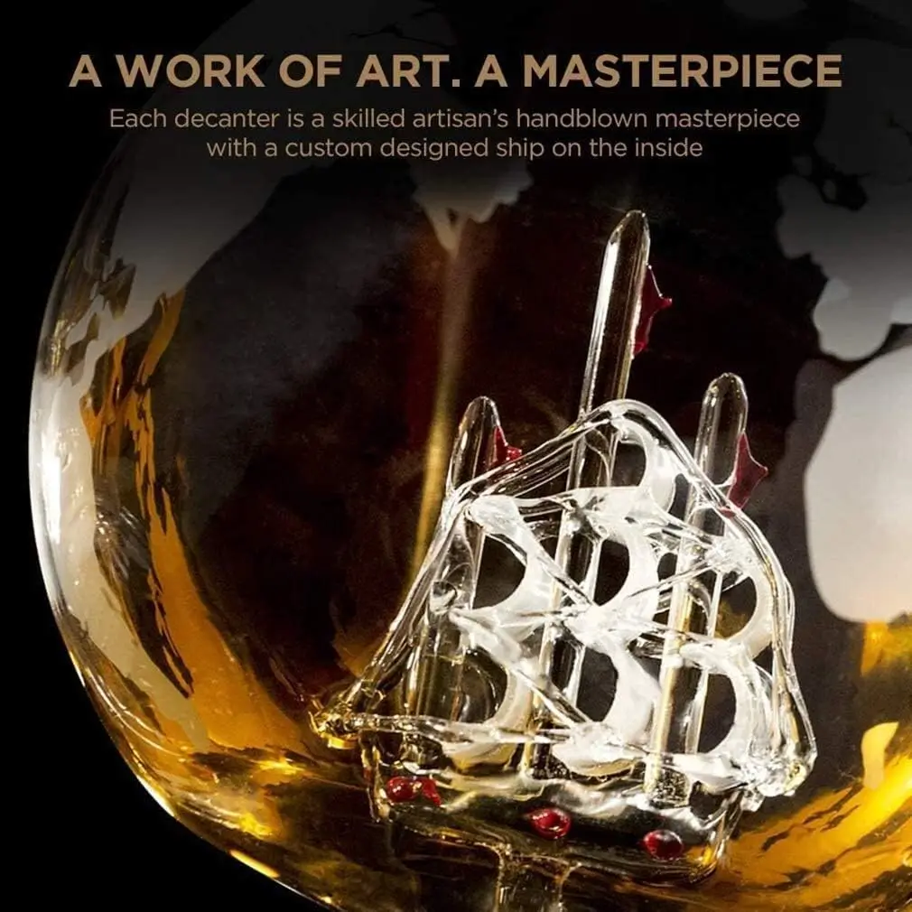 Nancihui-クリエイティブガラスデカンター、ボトルガラ - Decanter Globe Set のレビューと価格
