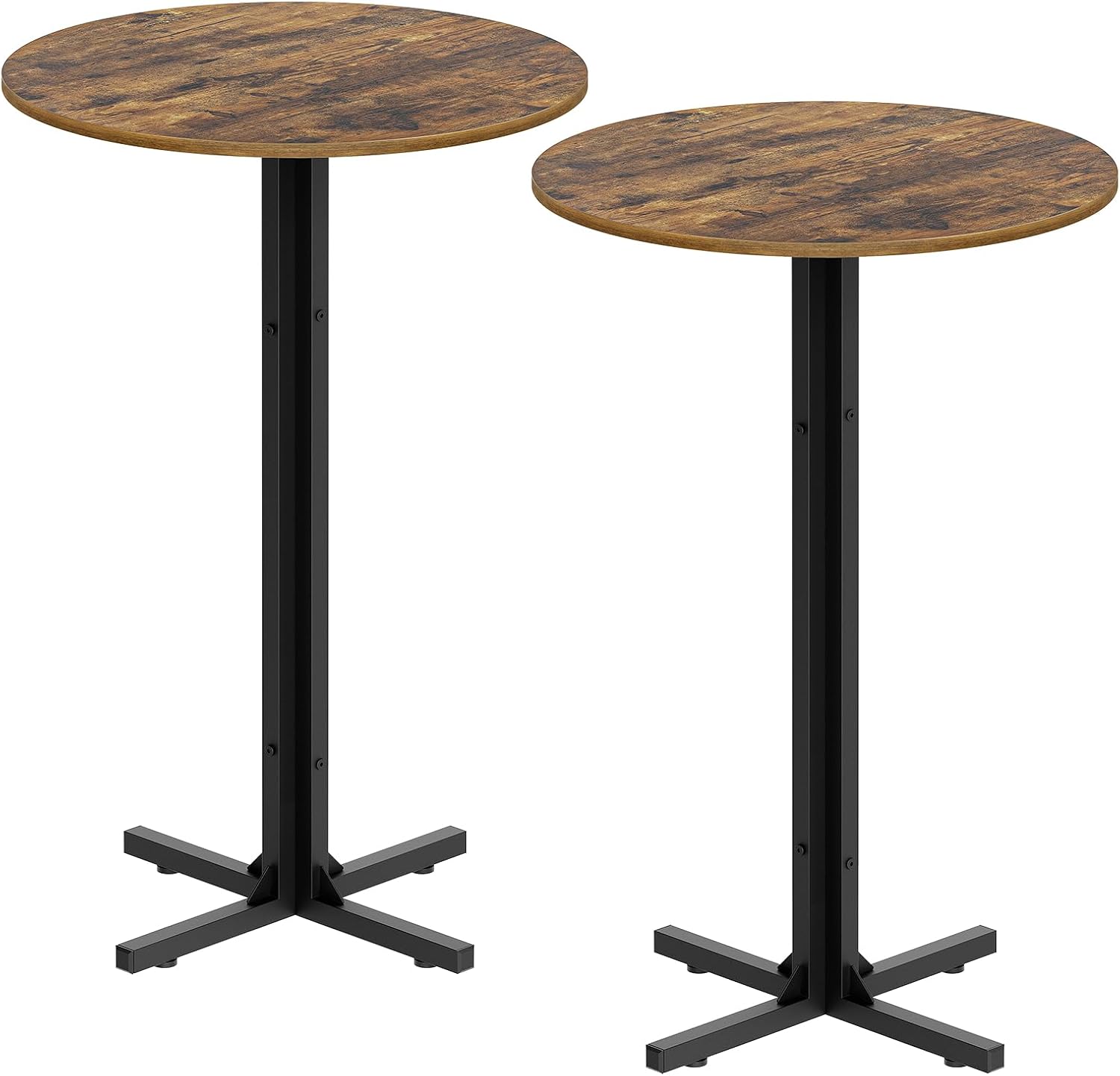 丸型バーテーブル2脚セット、カウンターハイトパブテーブル、バ - Home Bar And Counter のレビューと価格