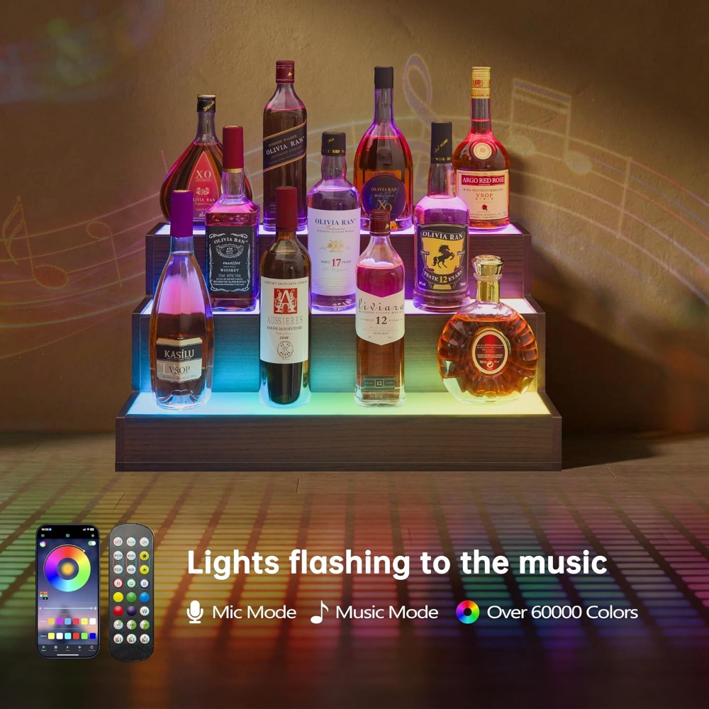 ホームバー用LEDボトルディスプレイ棚 |   ウイスキース - Home Bar Shelves のレビューと価格