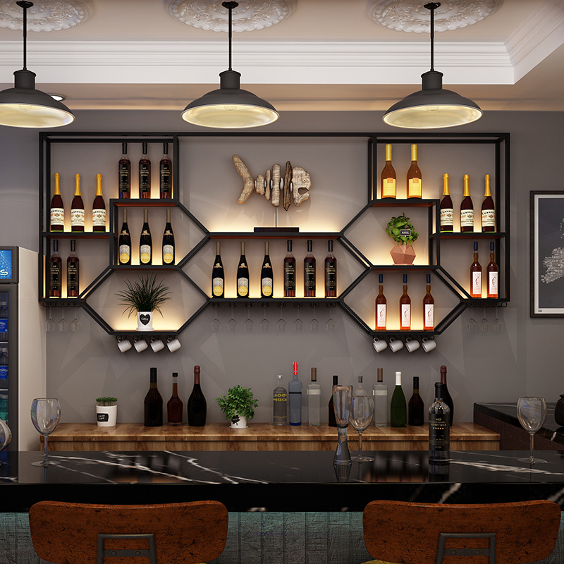 メタルシェルフ ワインキャビネット リビングルーム収納 キッ - Home Bar Shelves のレビューと価格