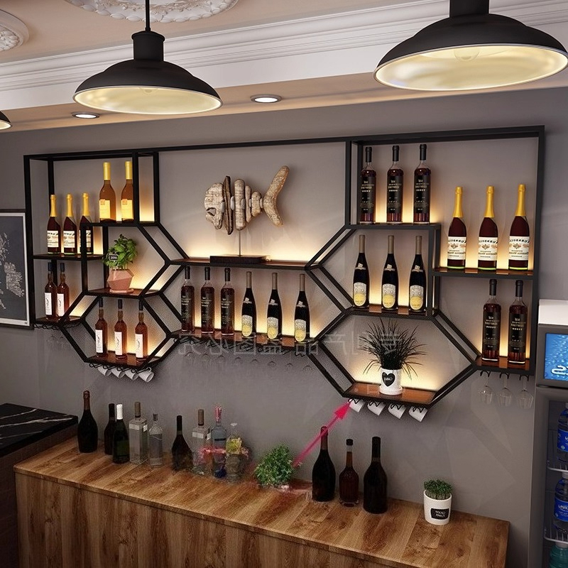 メタルシェルフ ワインキャビネット リビングルーム収納 キッ - Home Bar Shelves のレビューと価格